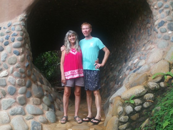 Bonnie and Joe in the "Tunnel of Love" near Uvita, Costa Rica, September 2017 