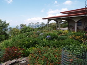 Beautifully landscaped home in the hills near Grecia  George Lundquist tour 2012