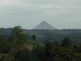 View of Arenal Volcano  from Nuevo Arenal