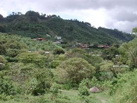 Neighborhood in the mountains outside of Santa Maria de Dota