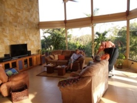 April 2012 Retirement Tour Participants  in the home of George and Aija Lundquist  Santiago de Puriscal 